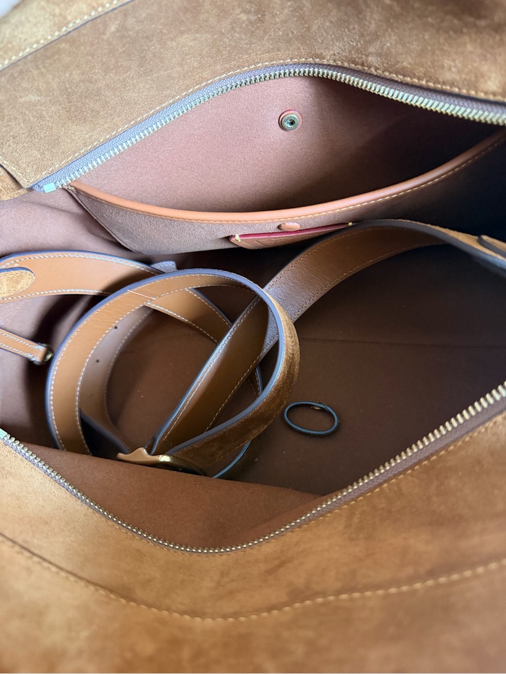 Coach empire carryall 40 Suede with Leather Tag (Fall bag πππ)! - Picture 10 of 12